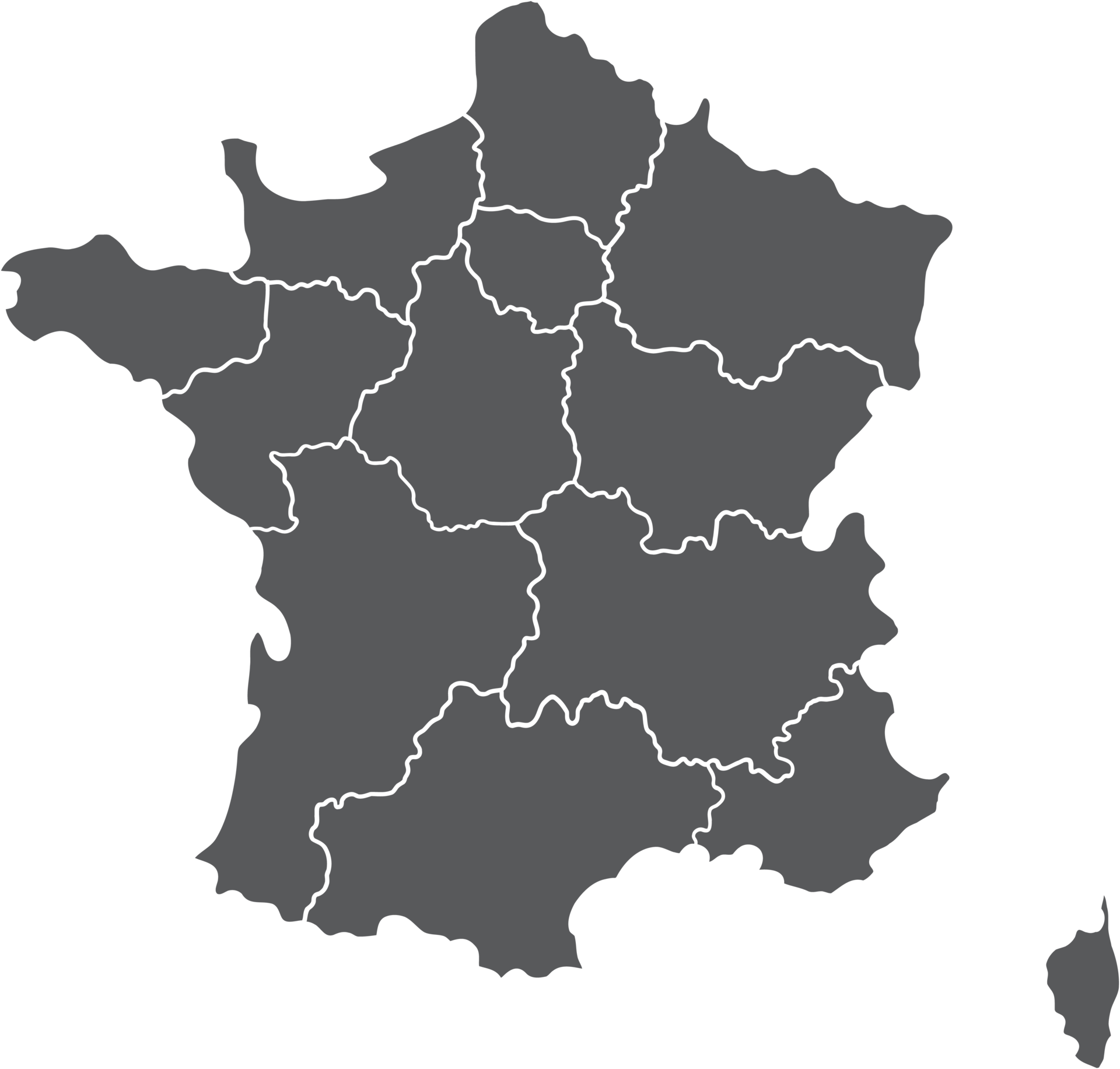 doodle freehand drawing of france map. 14342168 PNG