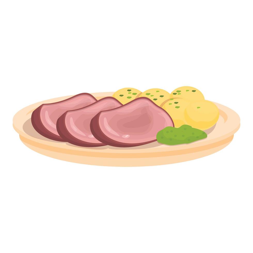 Cutted meat icon cartoon vector. Australian food vector