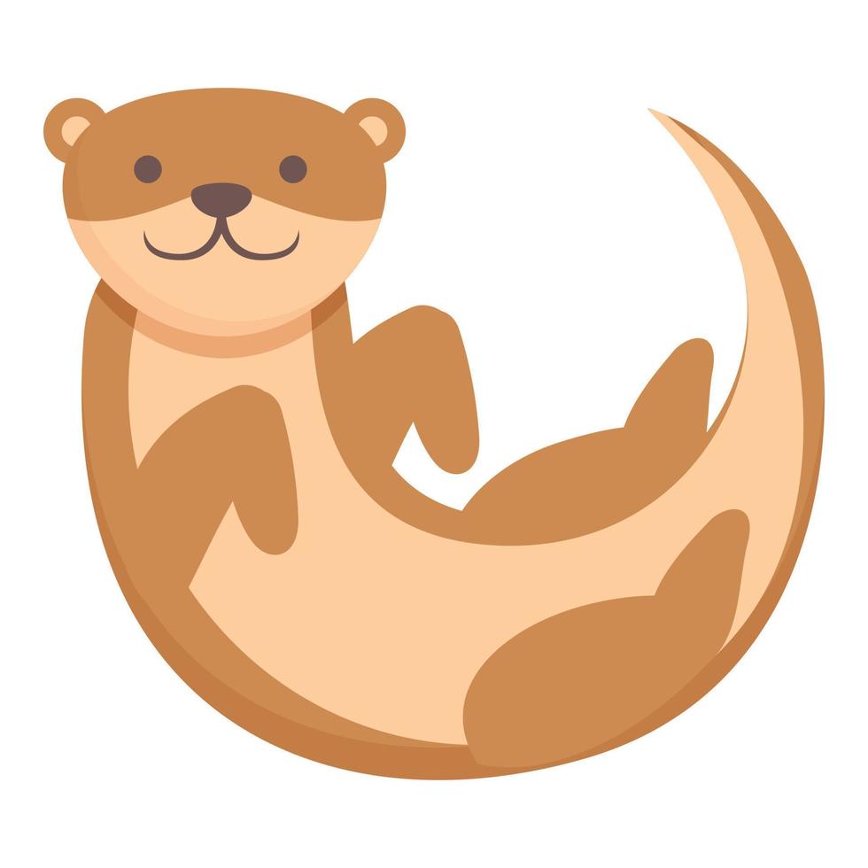 Playing weasel icon cartoon vector. Cute animal vector