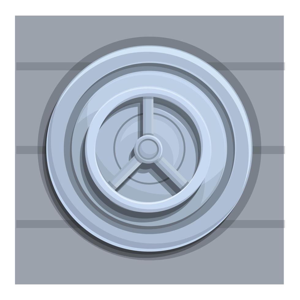 Deposit room storage icon, cartoon style vector