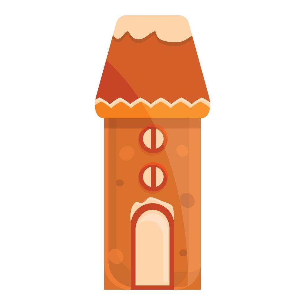 Baked gingerbread icon, cartoon style vector