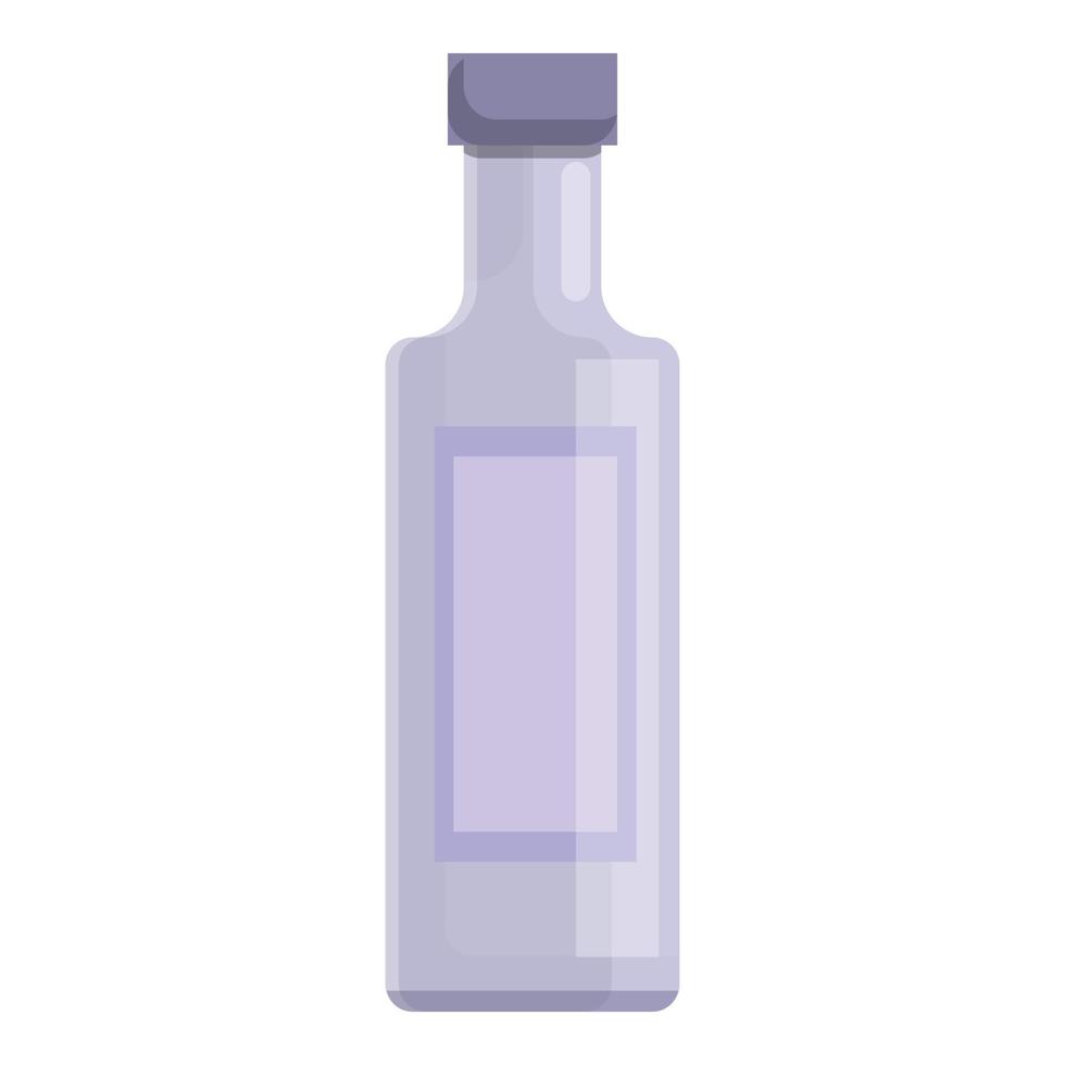 icono de botella de desecho, estilo de dibujos animados vector
