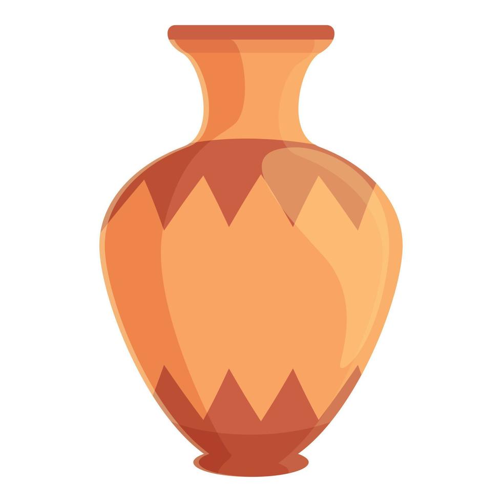 Amphora elder icon, cartoon style vector