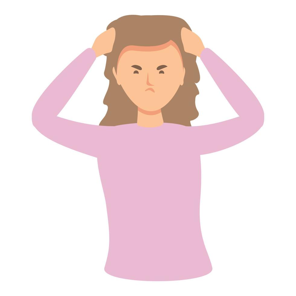 Vagina menopause icon cartoon vector. Female cycle vector