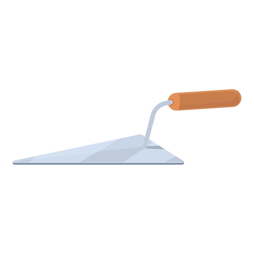 Angle trowel icon cartoon vector. Wall cement vector