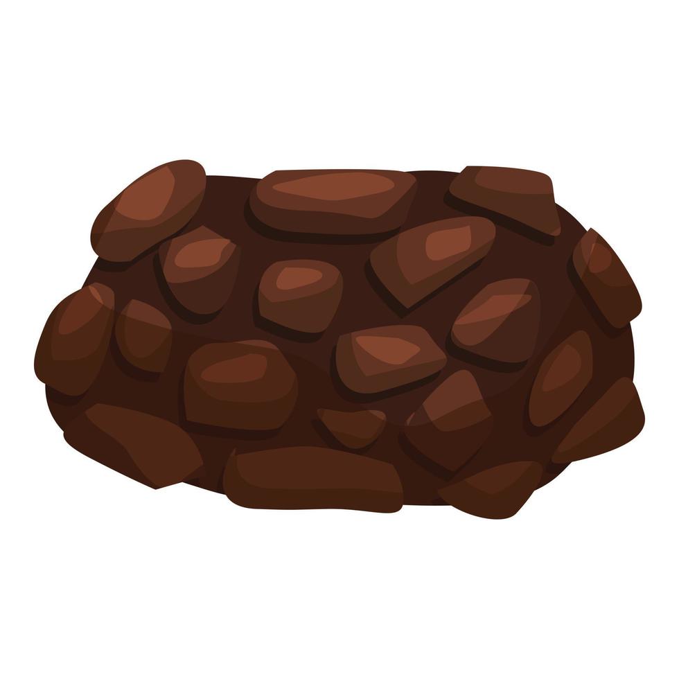 Whole truffle icon cartoon vector. Hand mushroom truffle vector