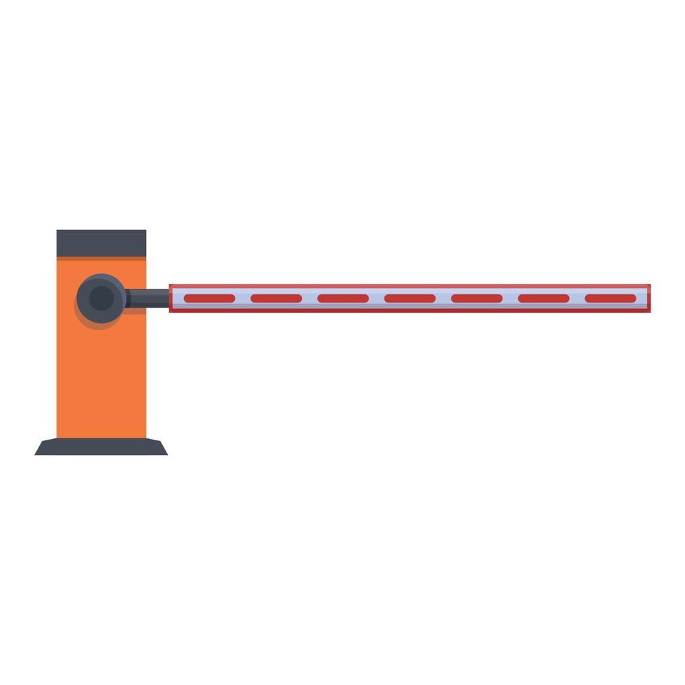 Entry barrier icon, cartoon and flat style vector