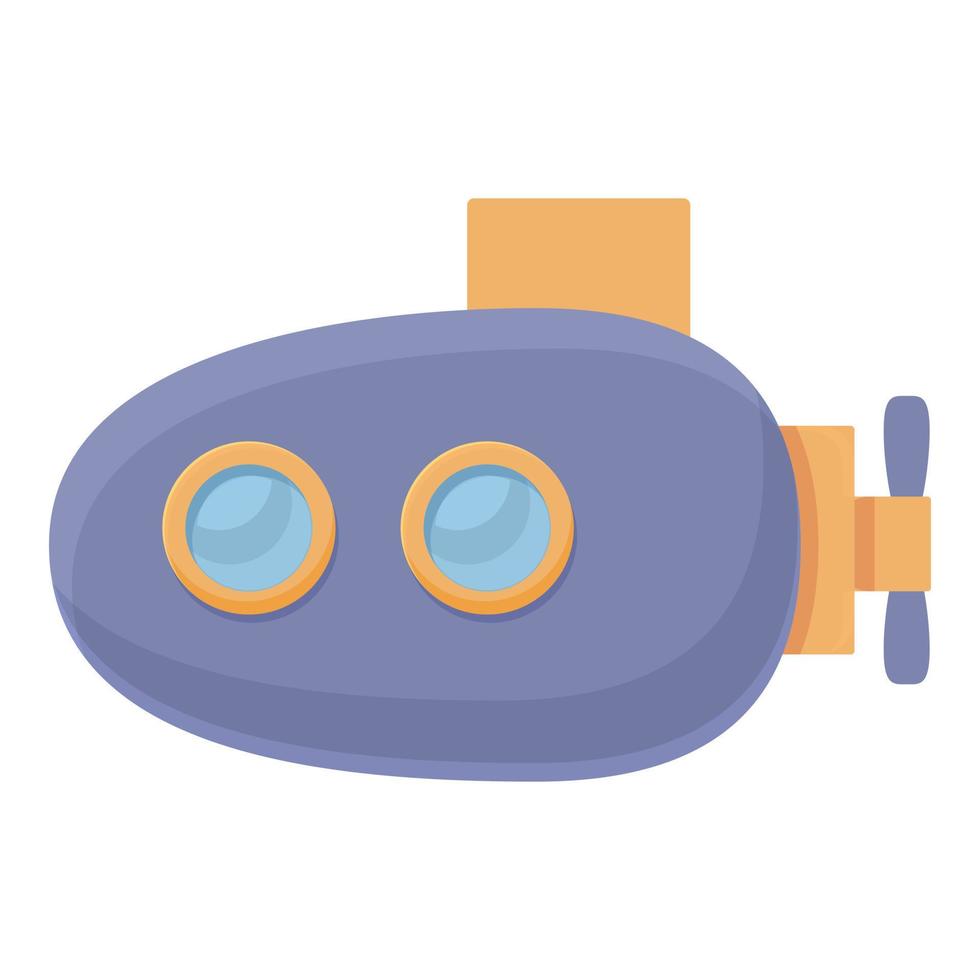 vector de dibujos animados de icono de juguete submarino. juguete infantil