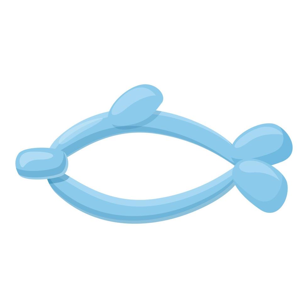 Dolphin balloon icon cartoon vector. Air animal vector