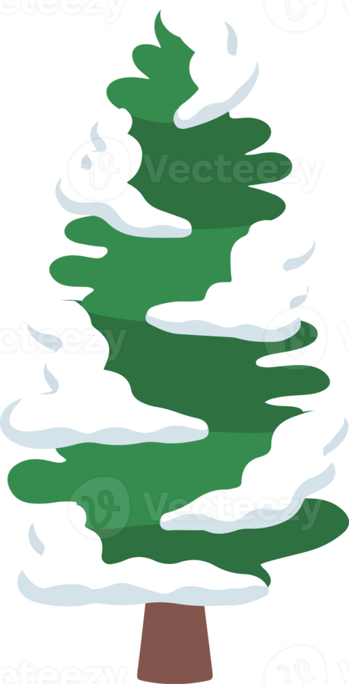 Snow Pine Tree Watercolor png