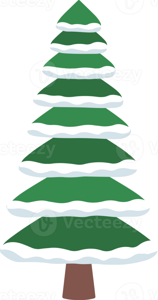 Snow Pine Tree Watercolor png