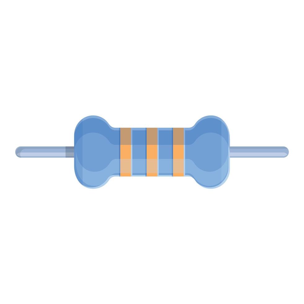 System resistor icon, cartoon style vector