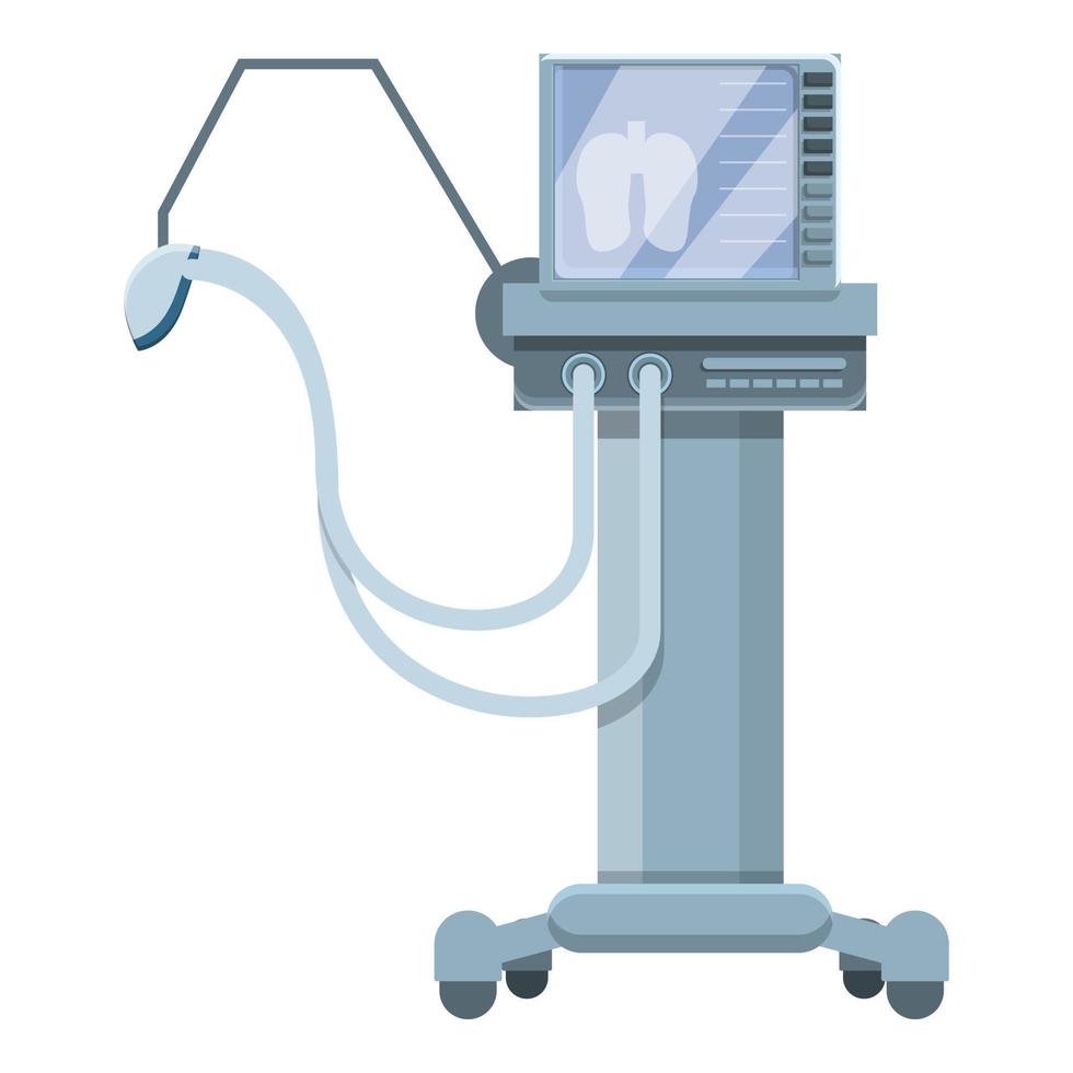 Health ventilator medical machine icon, cartoon style vector