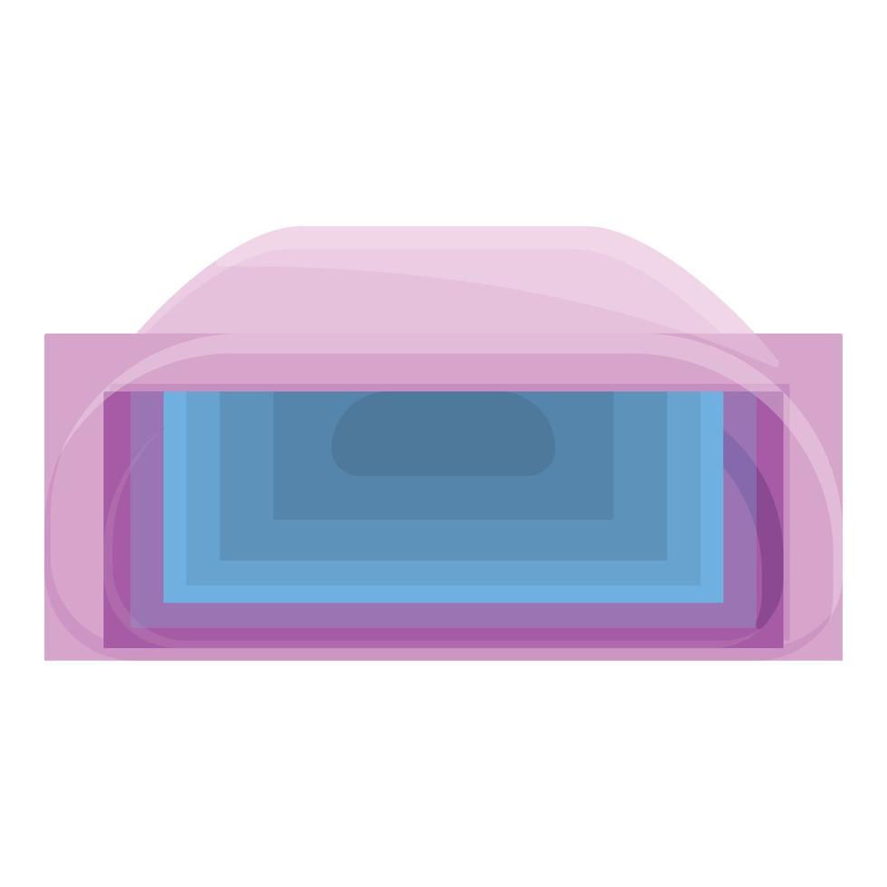 Control uv lamp icon, cartoon style vector