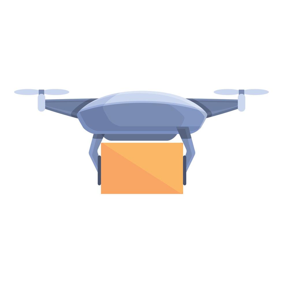 Drone technology toy icon, cartoon style vector