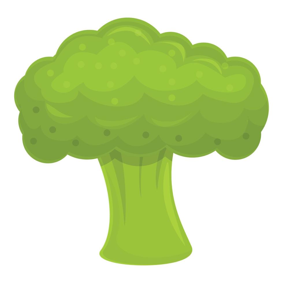 icono de ingrediente de brócoli, estilo de dibujos animados vector