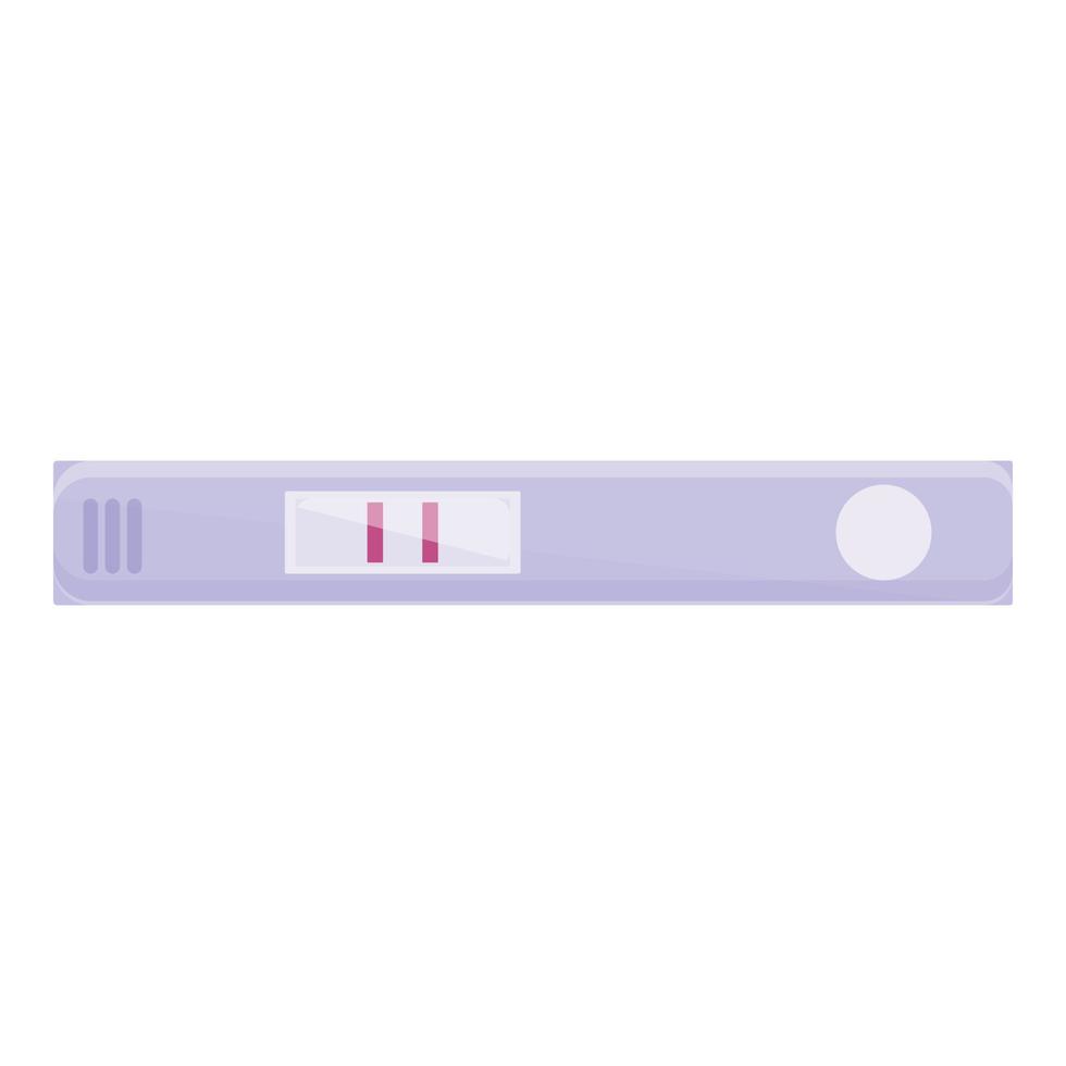 Stick test icon cartoon vector. Pregnant positive vector