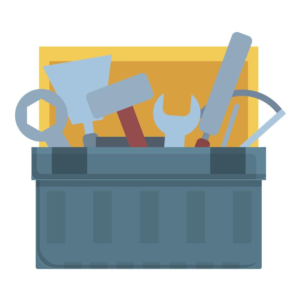 Repair box icon cartoon vector. Tool construction vector