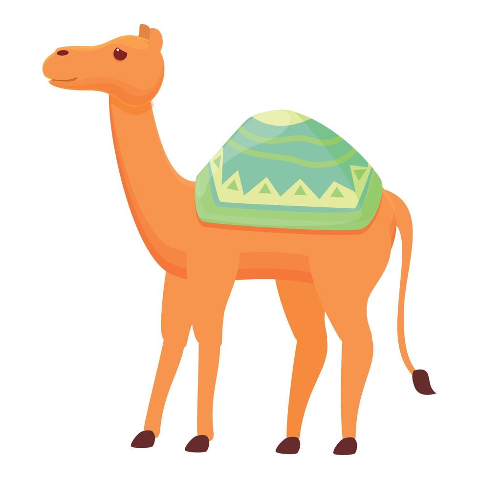 Camel animal icon, cartoon style vector