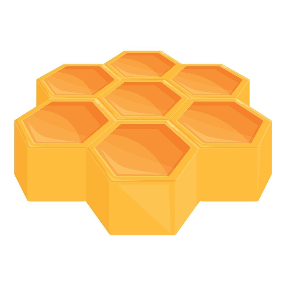 Nectar honeycomb icon cartoon vector. Bee gold vector