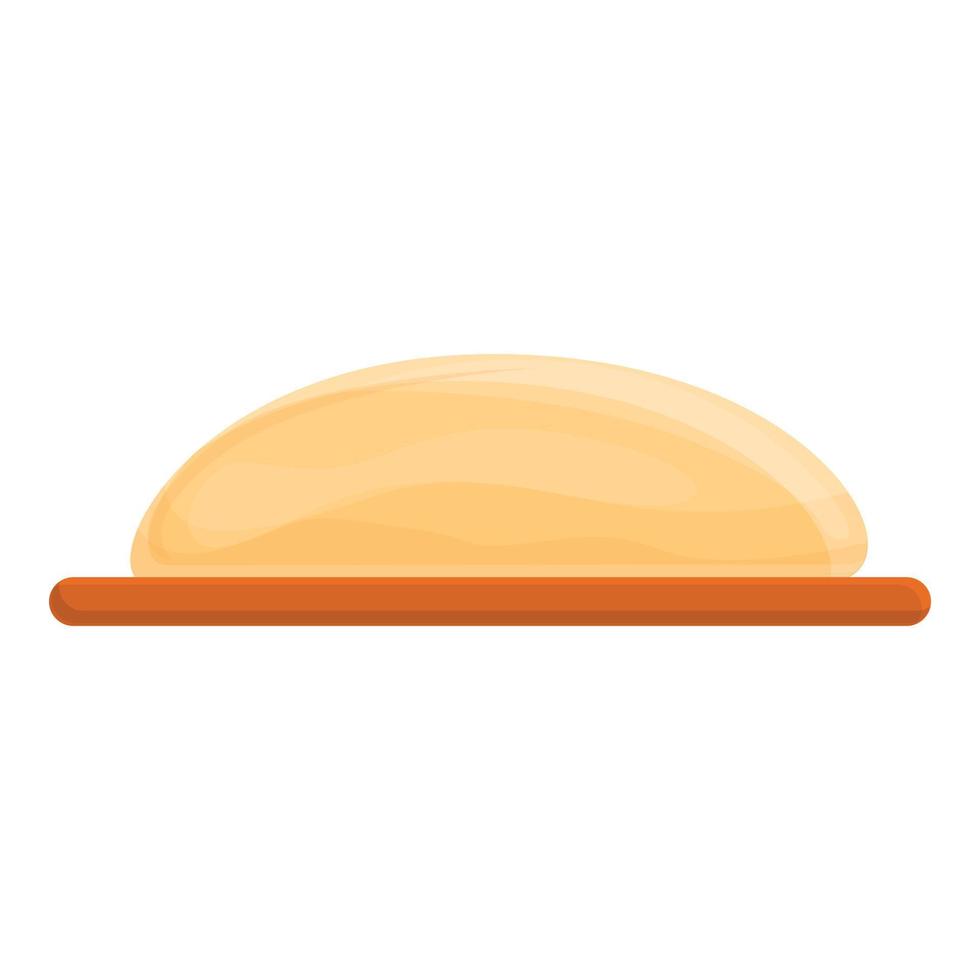 icono de panadería de masa, estilo de dibujos animados vector