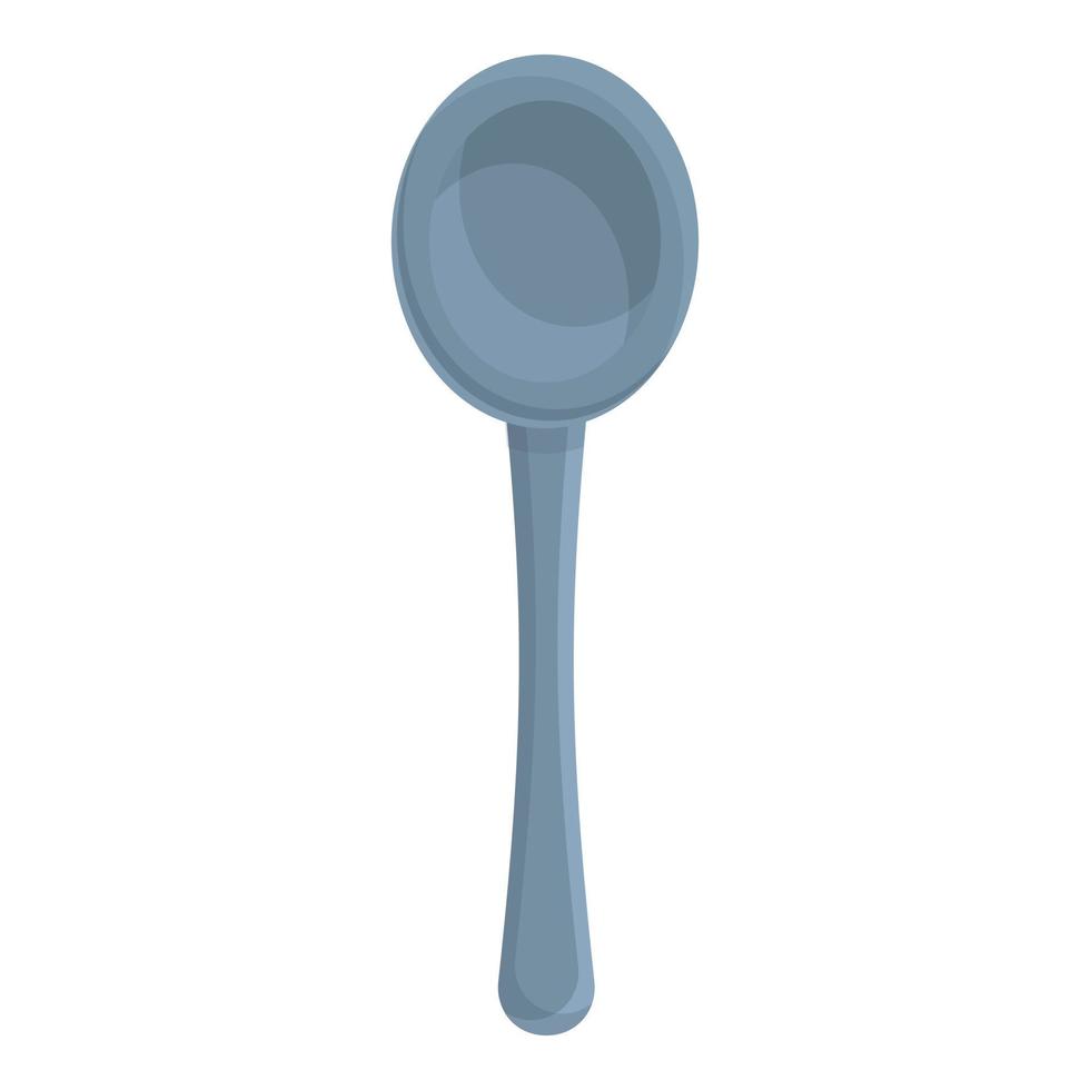 Hiking spoon icon, cartoon style vector