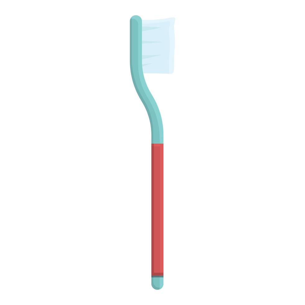 Toothbrush teeth whitening icon, cartoon style vector