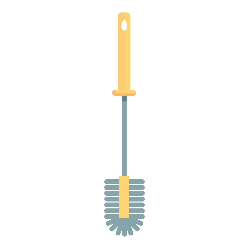 Cleaning toilet brush icon cartoon vector. Bowl clean vector