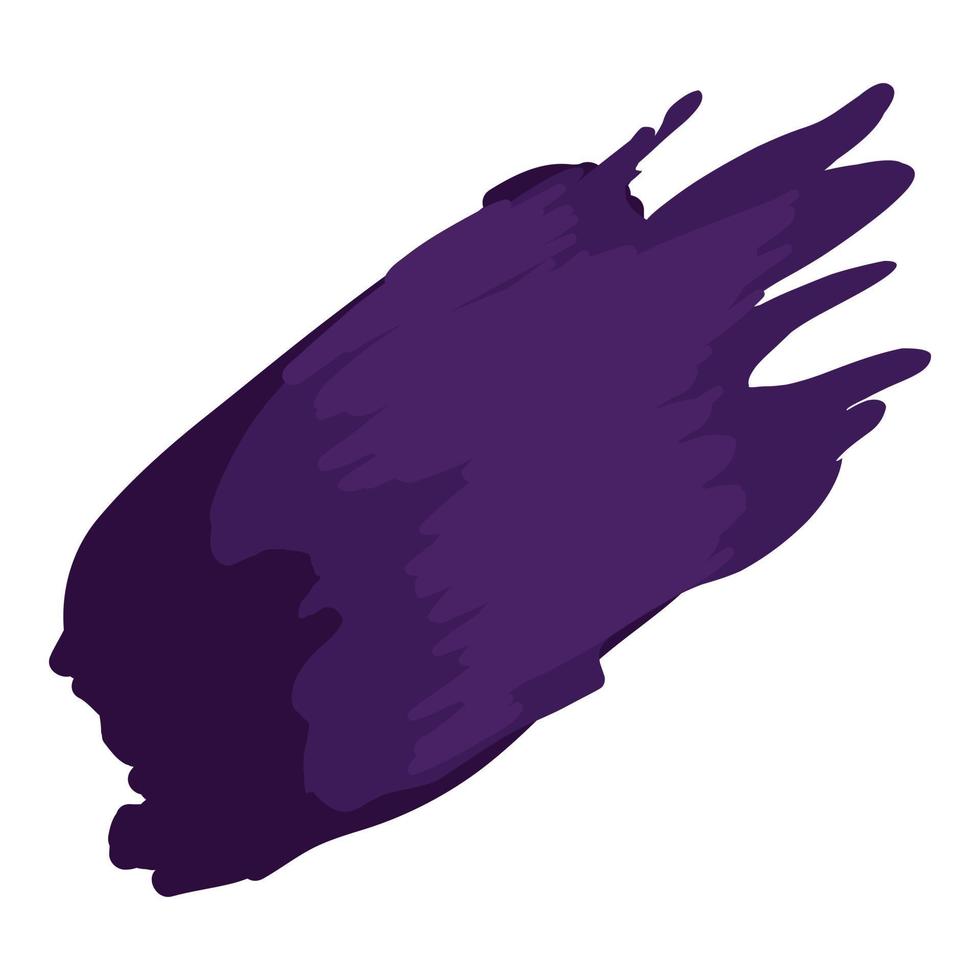 icono de pintura de lápiz labial violeta, estilo isométrico vector