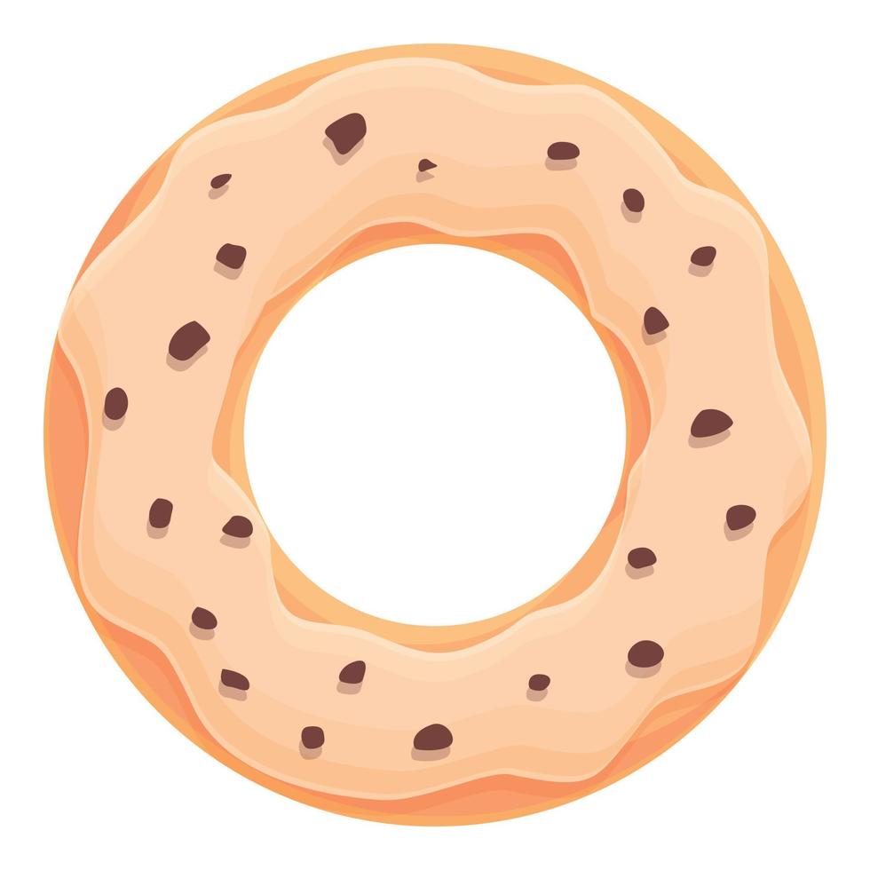 vector de dibujos animados de icono de donut. postre dulce