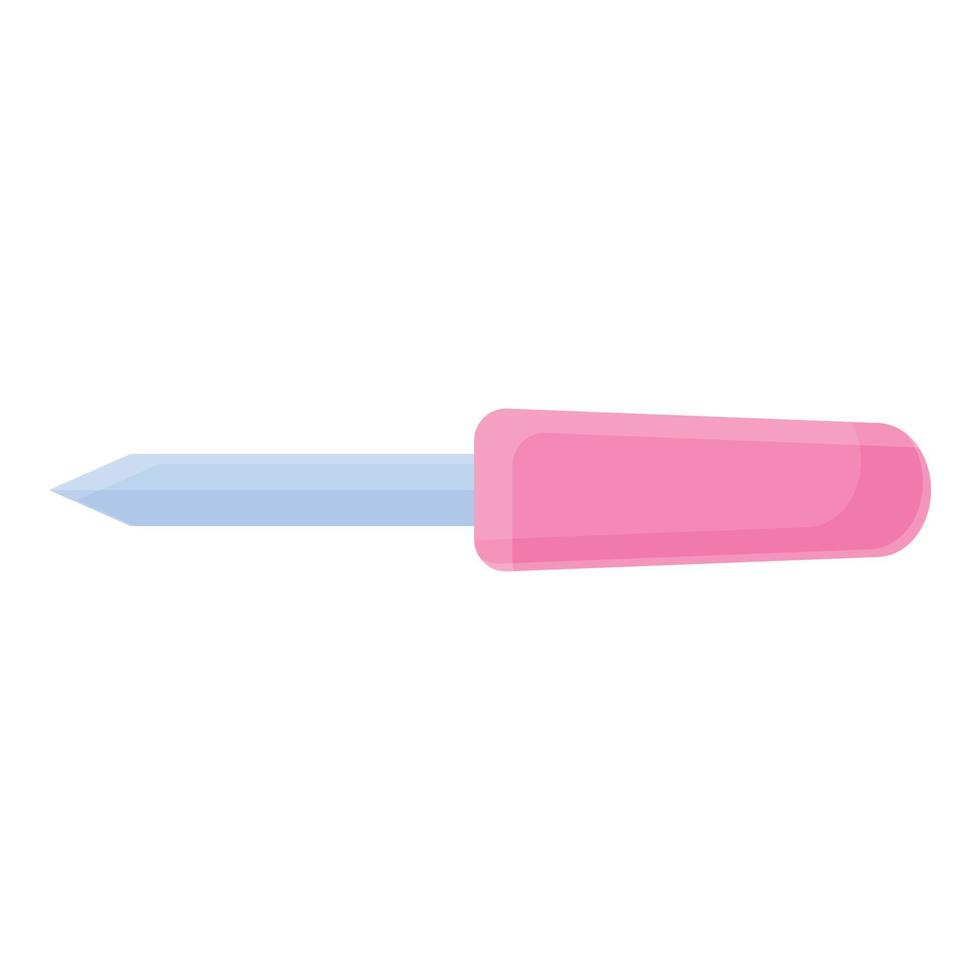 Nail file icon, cartoon style vector