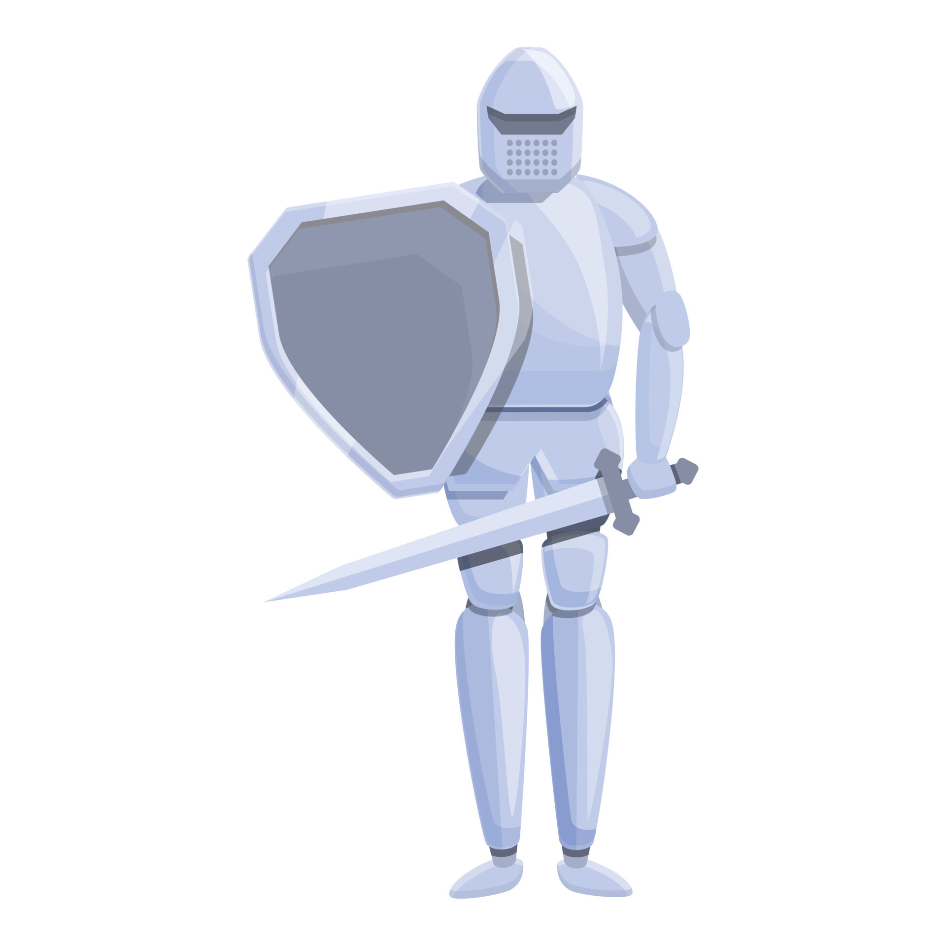 Armor knight icon cartoon vector. Medieval shield helmet 14343140