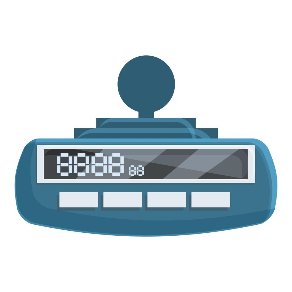 Taximeter icon, cartoon style vector