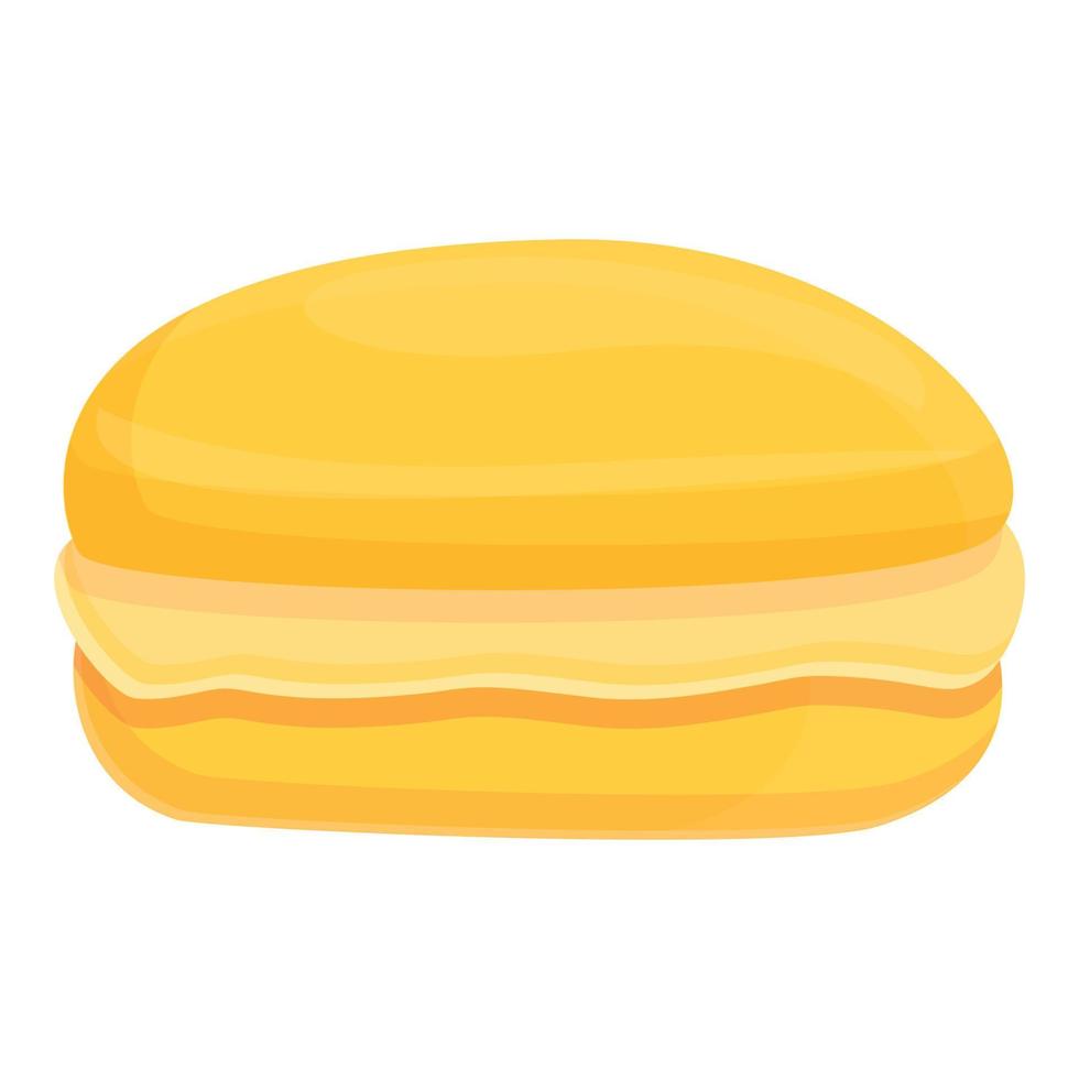 vector de dibujos animados de icono de macarrones. postre francés