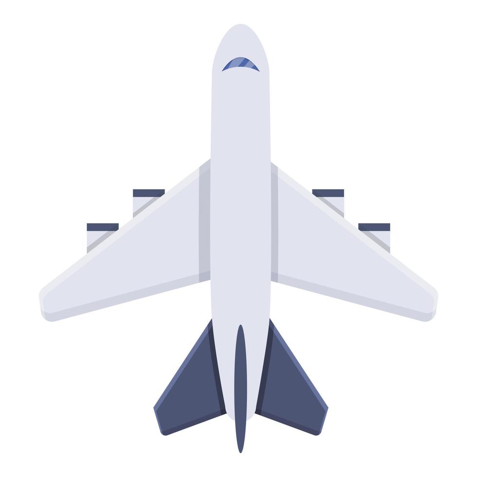 icono de avión de viaje de primera clase, estilo de dibujos animados vector