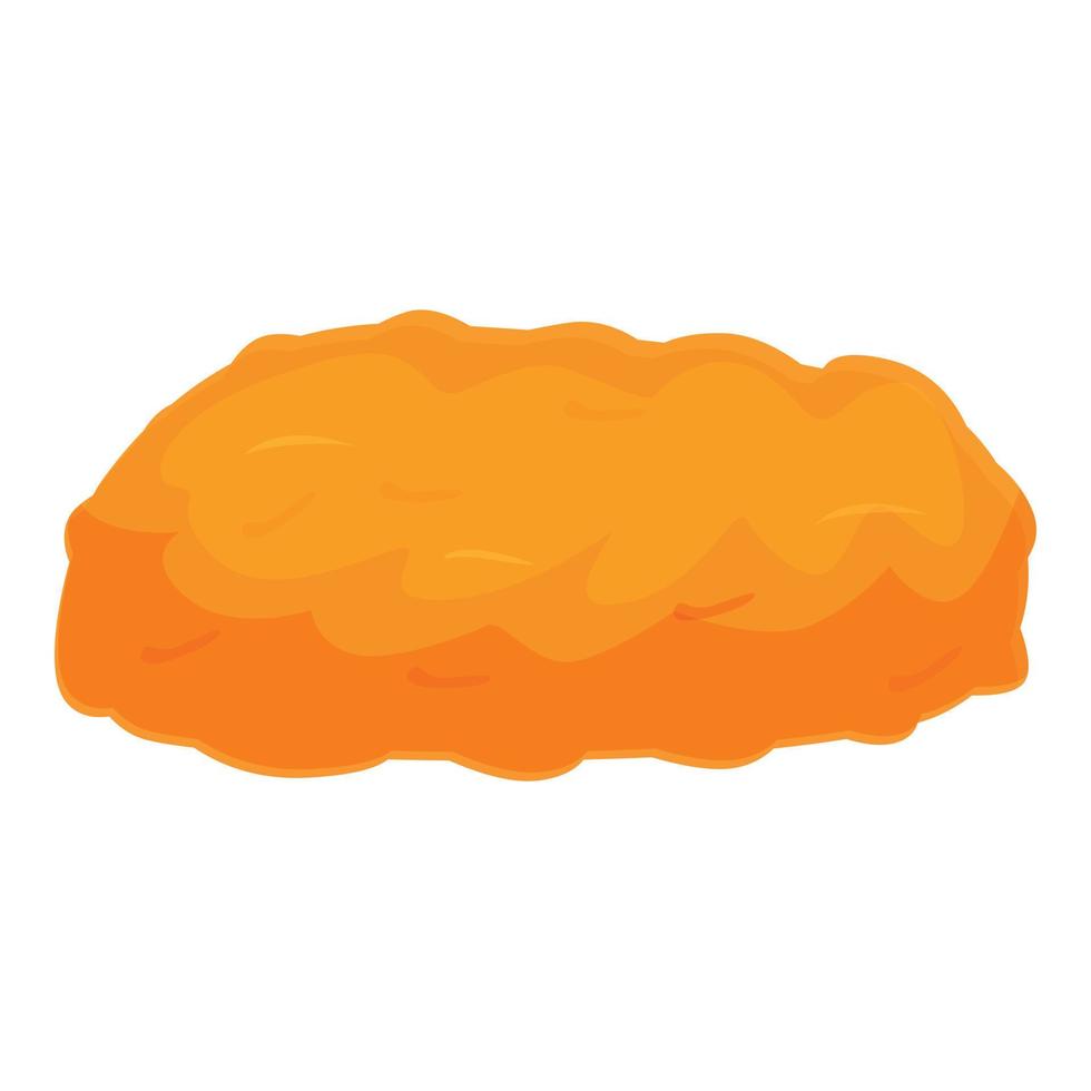 Nugget pack icon cartoon vector. Fast food vector