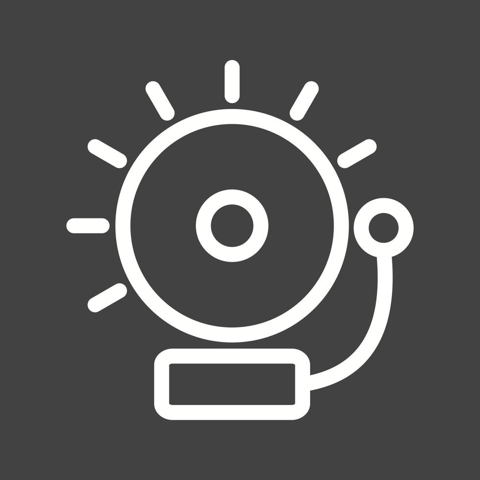 Alarms Line Inverted Icon vector