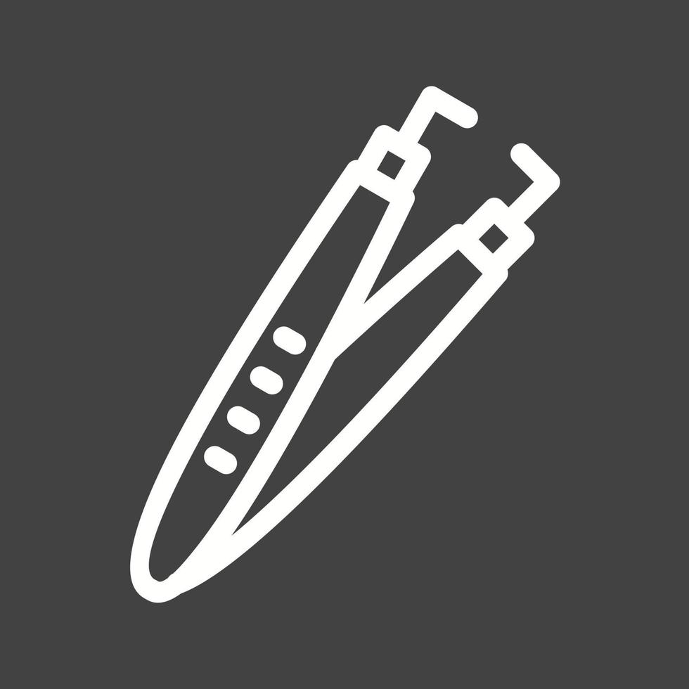 Forceps I Line Inverted Icon vector