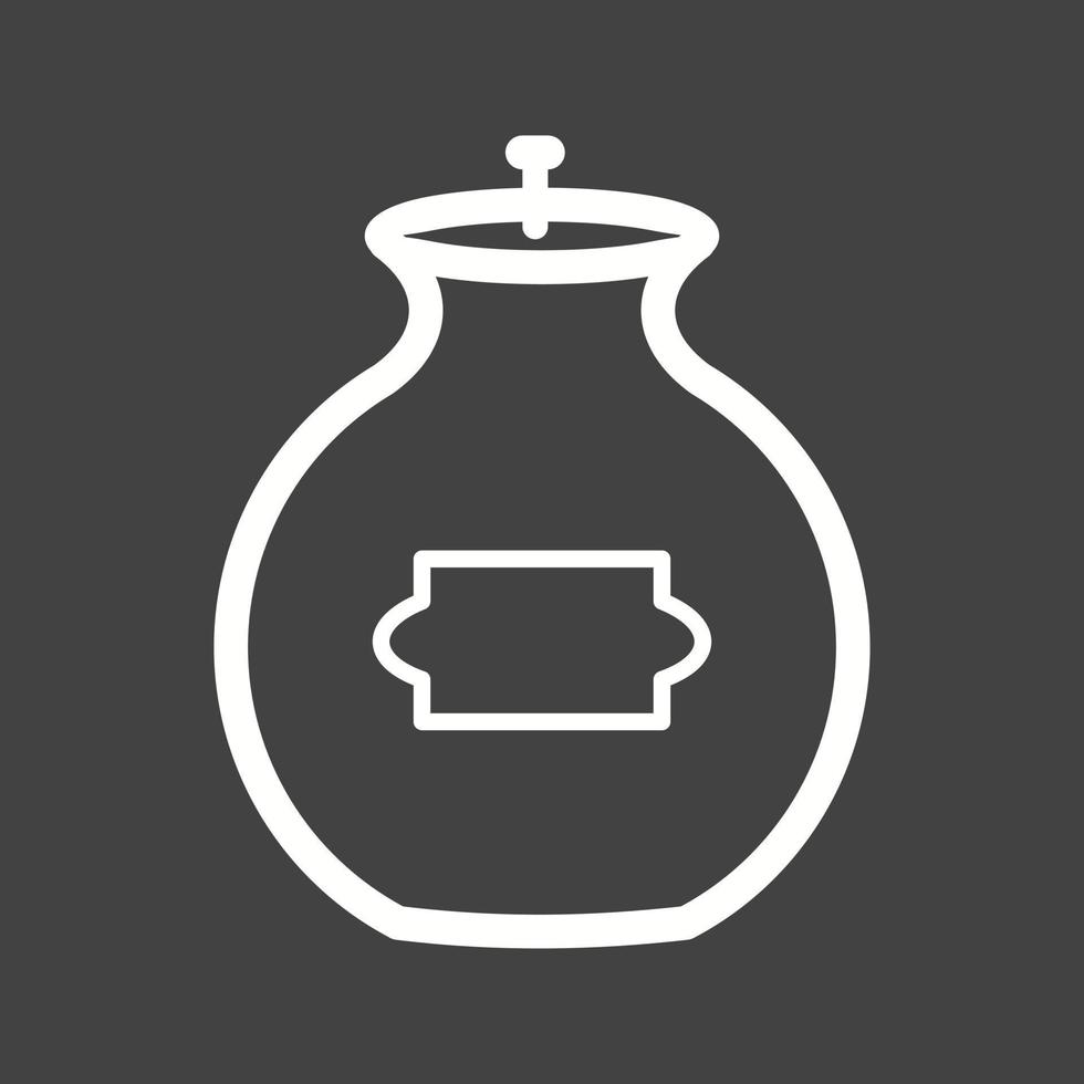 Ashes Line Inverted Icon vector