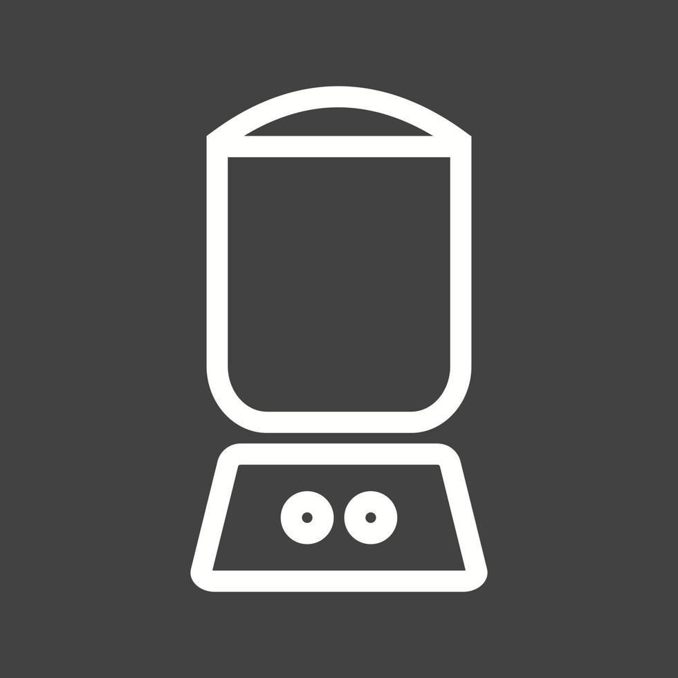 Blender Line Inverted Icon vector