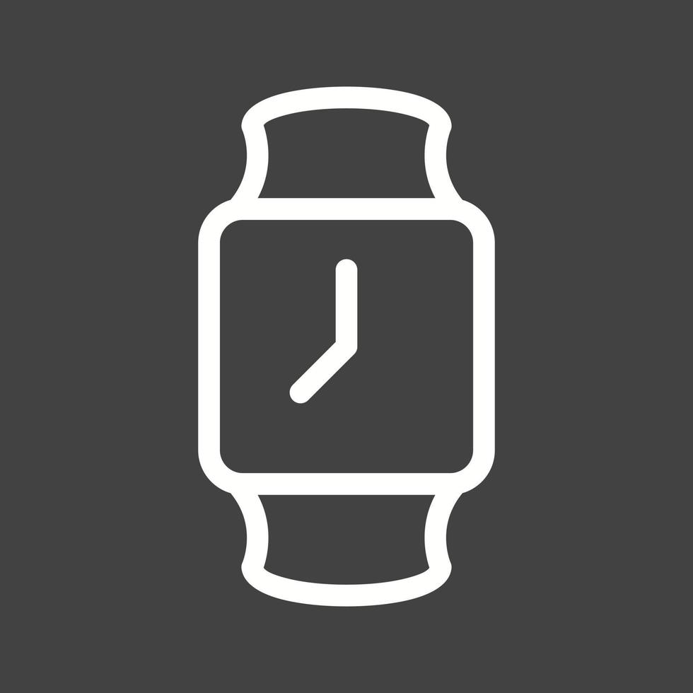 Stylish Watch Line Inverted Icon 14343596 Vector Art at Vecteezy