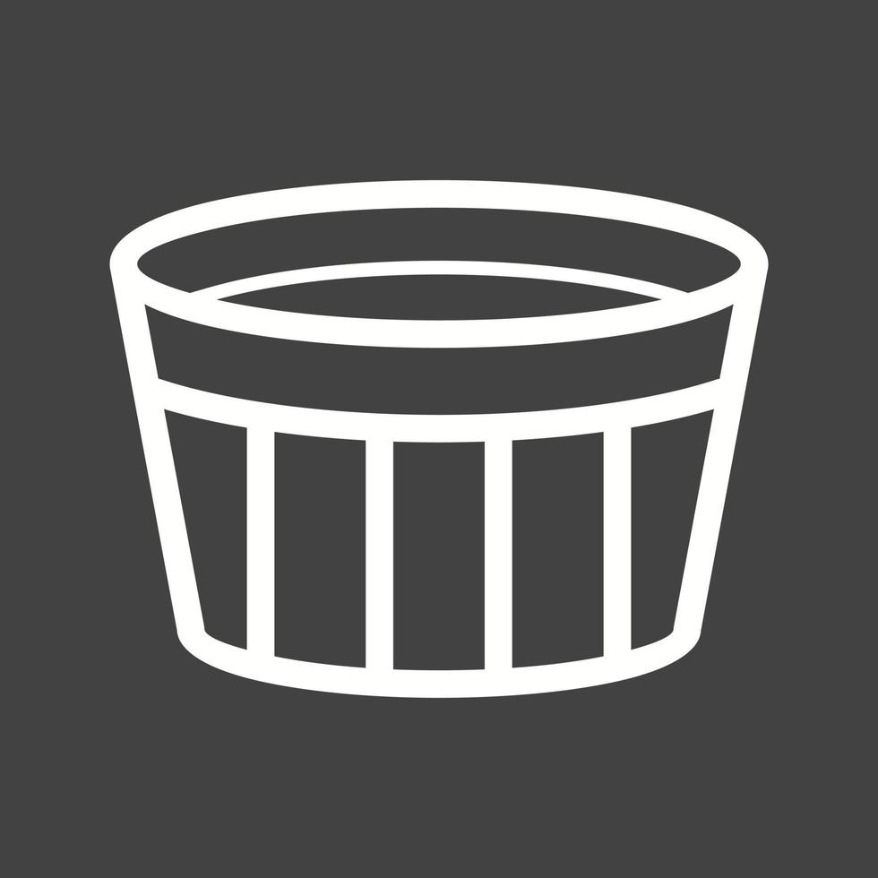 Creme Brulee Line Inverted Icon vector