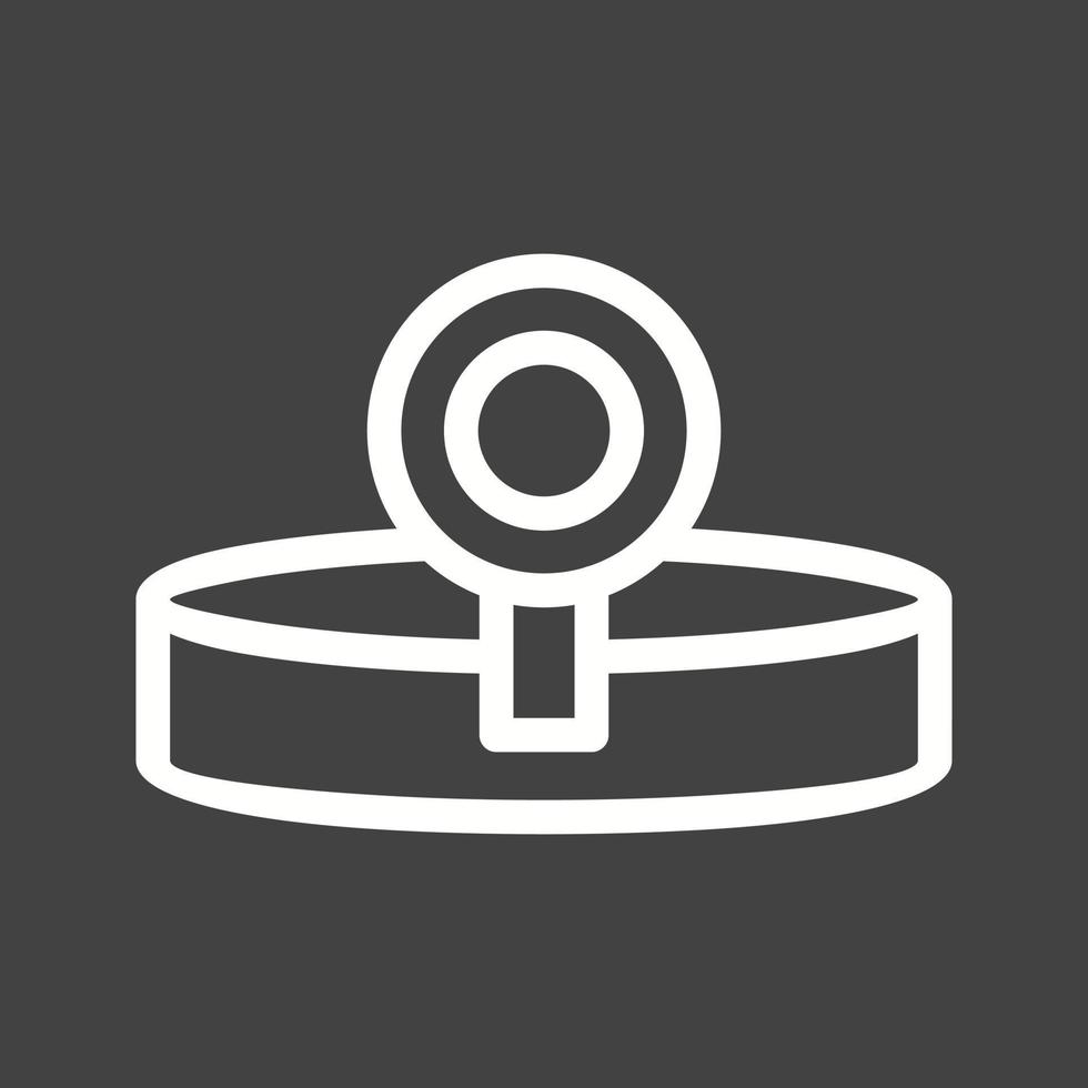 Headlamp Line Inverted Icon vector