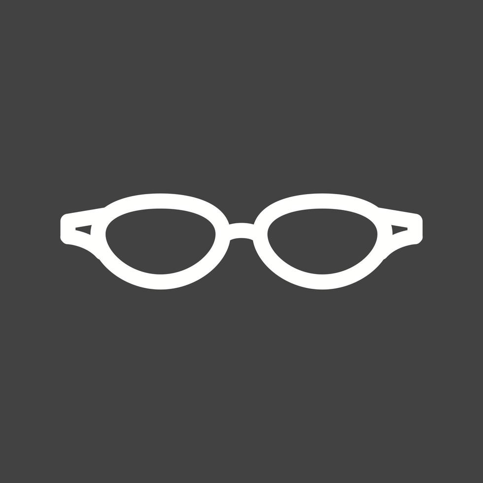 Sunglasses Line Inverted Icon vector