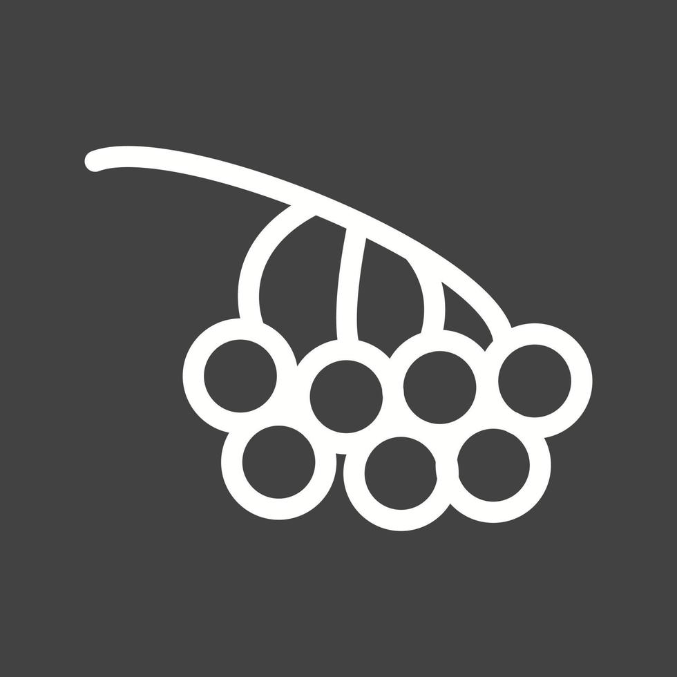 Berries Line Inverted Icon vector