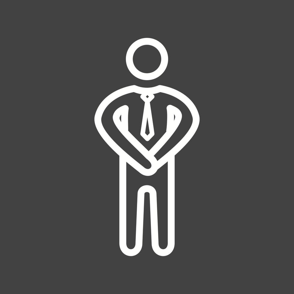 Quiet Line Inverted Icon vector