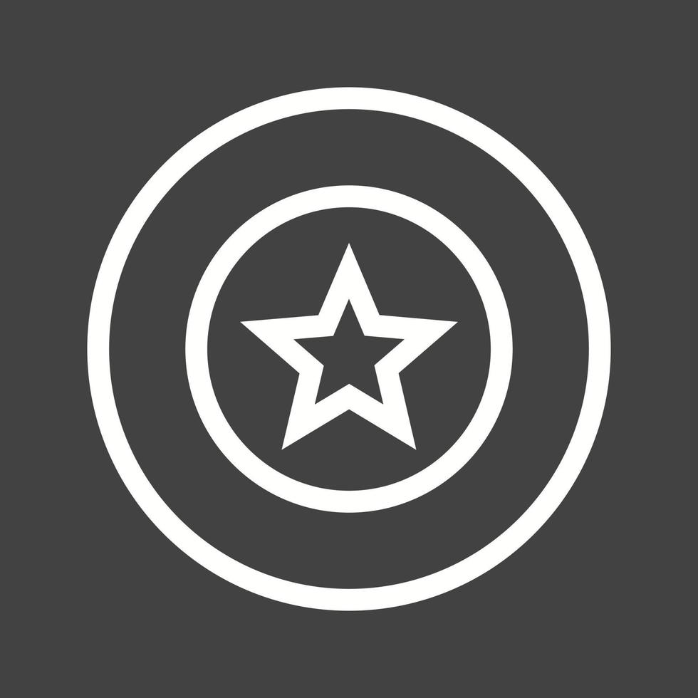 Badge Line Inverted Icon vector