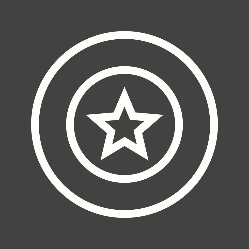 Badge Line Inverted Icon vector