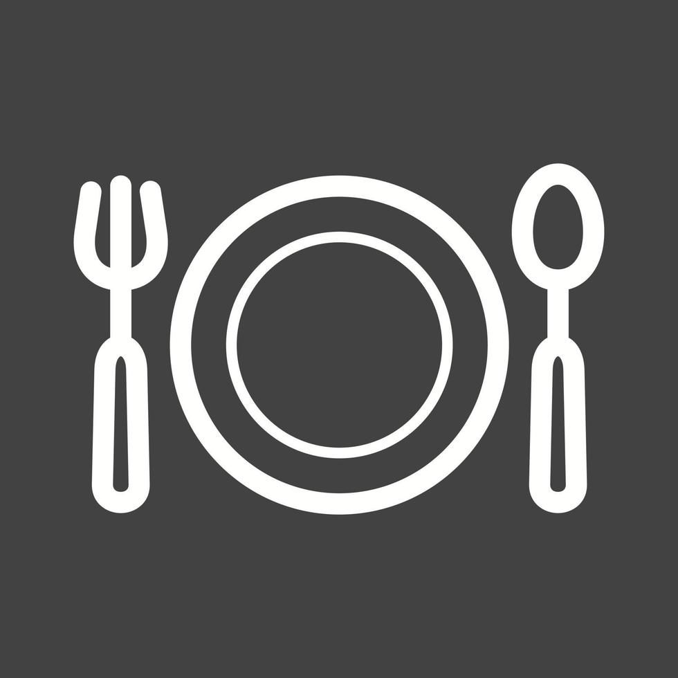 Food Line Inverted Icon vector