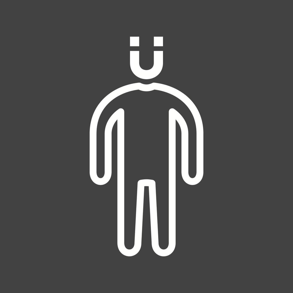 Attractive Line Inverted Icon vector